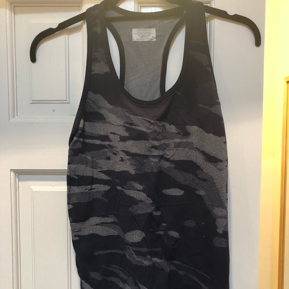 Athleta Speedlight Tank- Navy Camo